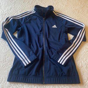 Womens ADIDAS Navy Blue Zip Up Track Jacket